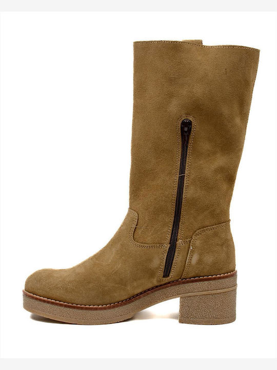 Women's Suede Boots MARILA 1-748-22505-29 SAND SAND