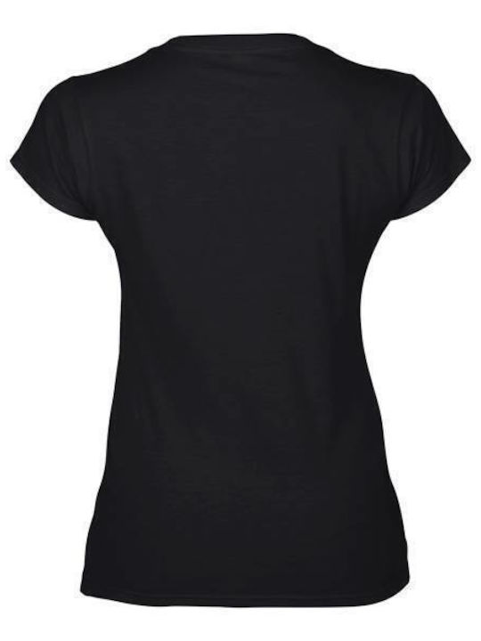 Takeposition Women's T-shirt with V Neckline Black