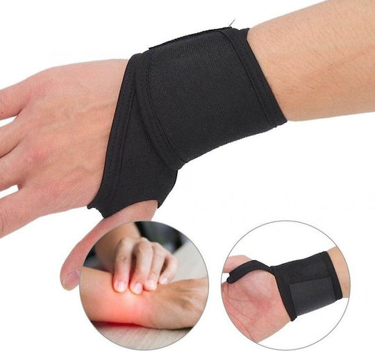 Hurtel Încheietură cu Degetul Mare & Fixare Stânga în Culoarea Negru