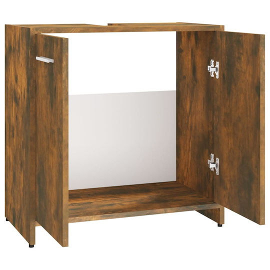 vidaXL Waschtisch ohne Waschbecken L60xB33xH60cm Eiche
