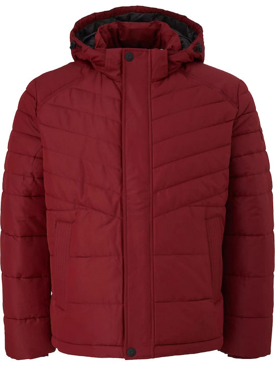 Winter Jacket Puffer Burgundy