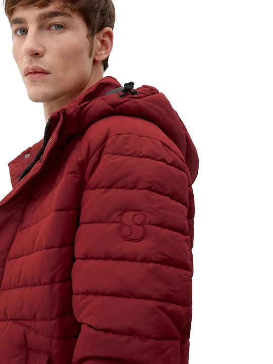 Winter Jacket Puffer Burgundy