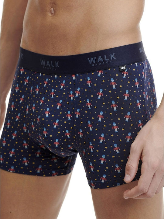 Bamboo Xmas Men's Boxer Multicolour with Patterns