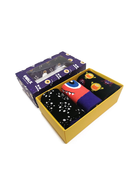 Walk Gift Box Κάλτσες με Σχέδια Πολύχρωμες 3Pack