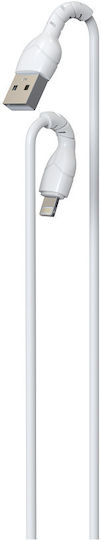 Devia Kintone USB to Lightning Cable Λευκό 1m (DVCB-DVCB-348686)