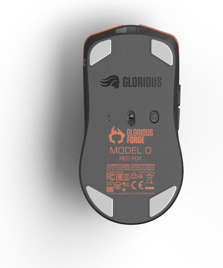 Glorious PC Gaming Race Model O Pro Ασύρματο Gaming Ποντίκι 19000 DPI Red Fox