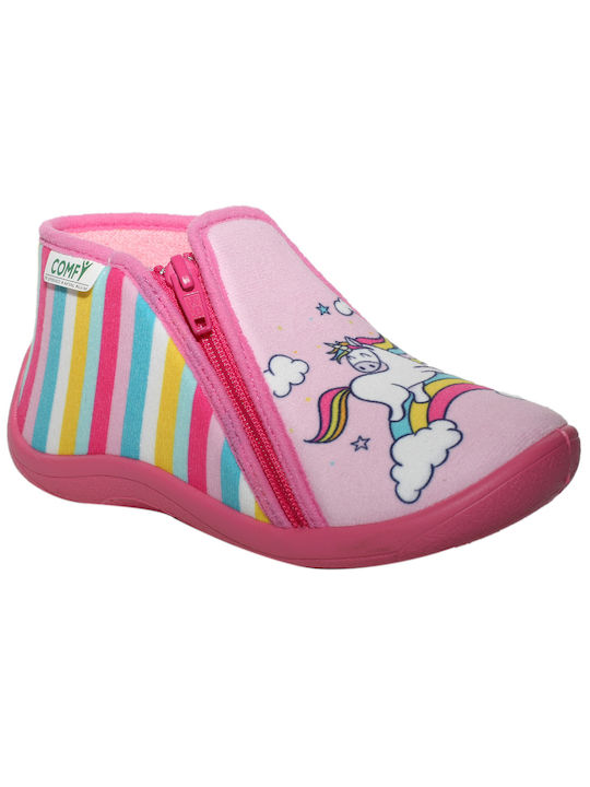 Slippers Comfy Raievel-01 for Girls- Pink