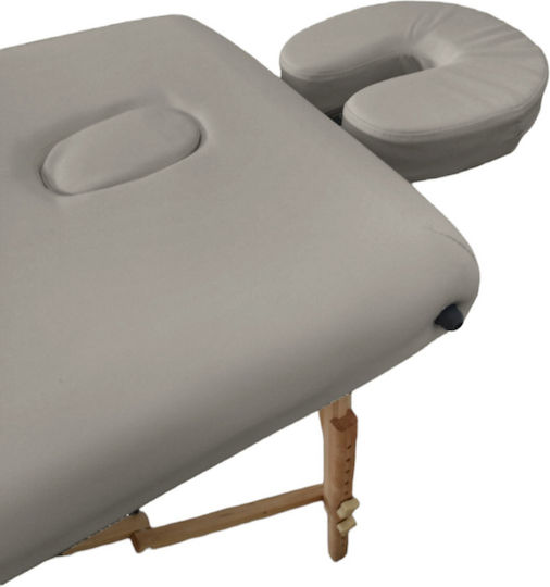 Medicin Wooden Portable Gray Massage and Physiotherapy Bed 186x60cm