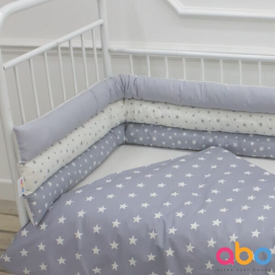 abo Crib Bumpers Classic Inside Gray 30x200cm