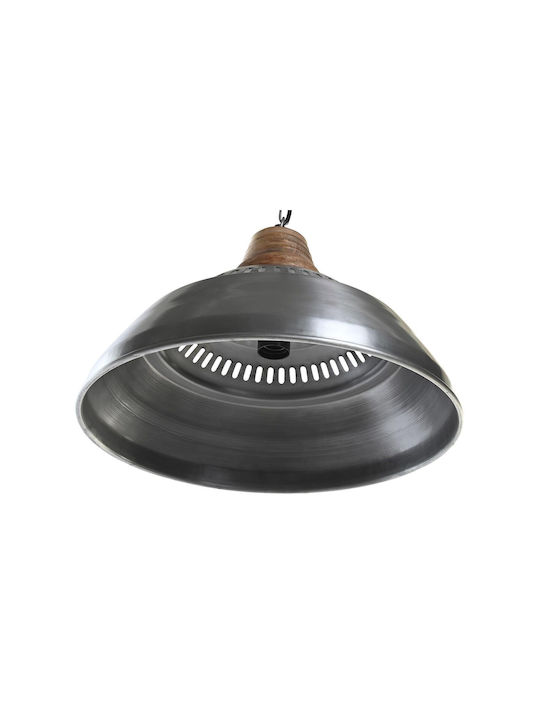 DKD Home Decor Lustră O singură lumină Bell pentru Soclu E27 Maro