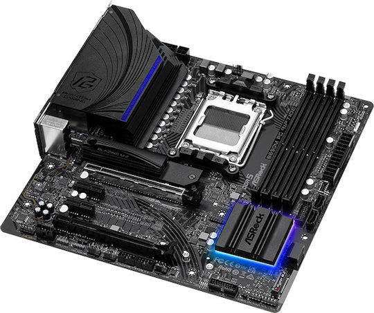 ASRock B650M PG Riptide Motherboard Micro ATX με AMD AM5 Socket 90-MXBJ90-A0UAYZ