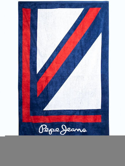 Pepe Jeans Thames Prosoape De Plajă Bumbac Albastru 170x100cm