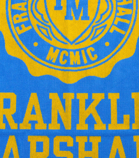 Franklin & Marshall Πετσέτα Θαλάσσης Βαμβακερή Μπλε 180x80εκ.