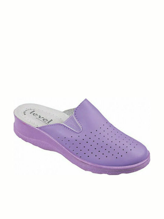 Level Anatomic Femei Din piele Anatomici Sabot Violet