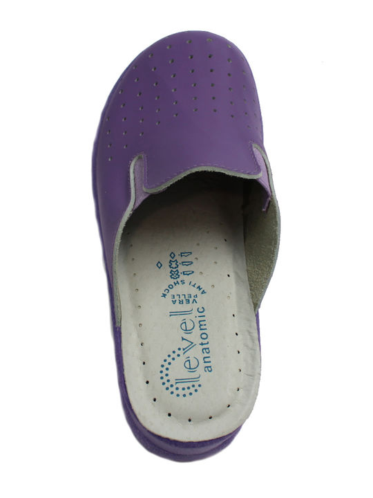 Level Anatomic Femei Din piele Anatomici Sabot Violet