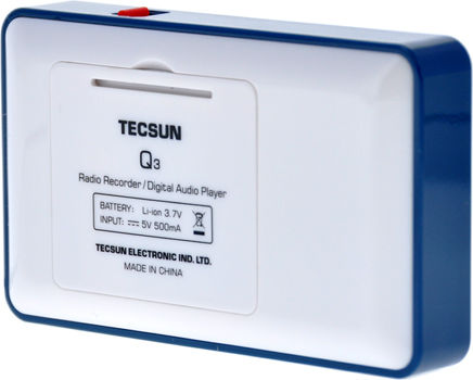 Tecsun Q3 Φορητό Ραδιόφωνο Μπαταρίας με USB Ασημί