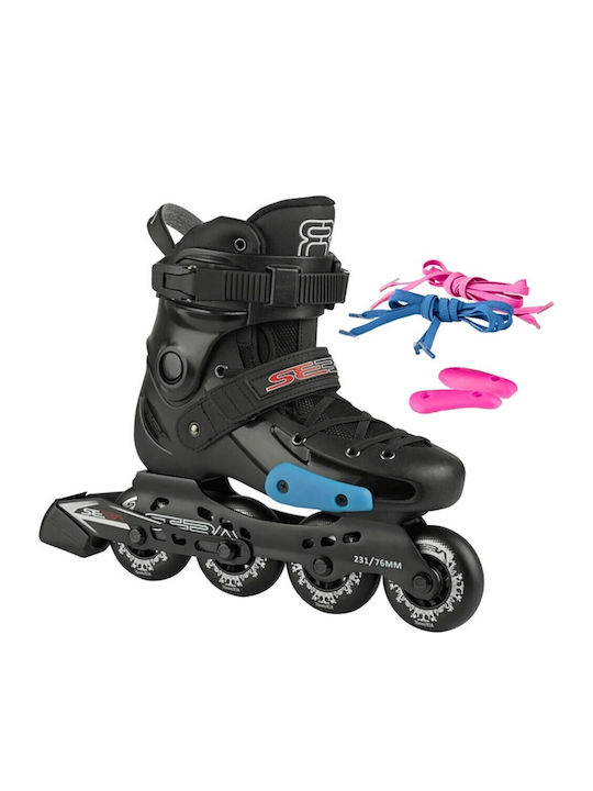 Seba FR Inline Einstellbar Rollers Schwarz Ενηλίκων/Παιδικά