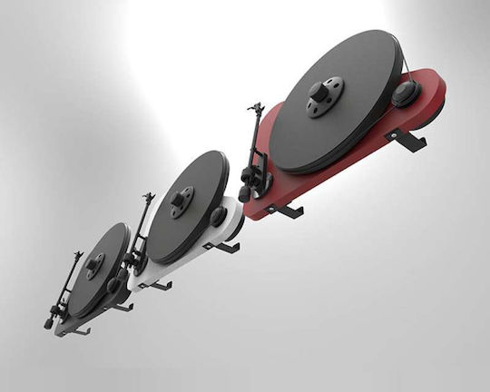 Pro-Ject Audio VT-E R BT High Gloss + Ortofon OM 5E 10548-818 Πικάπ με Belt Drive και Προενίσχυση Κόκκινο