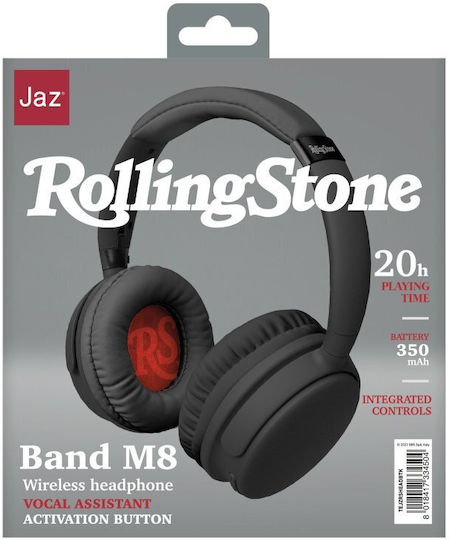 SBS Jaz Band M8 Fără fir / Cu fir On Ear Căști cu 20 ore de Funcționare Rolling Stone / Black