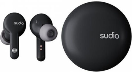 Sudio TWS A2 In-ear Bluetooth Handsfree Earphones with Sweat Resistance and Charging Case Black