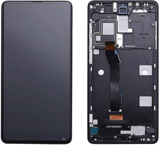 Xiaomi Οθόνη mit Touch-Mechanismus und Rahmen für Mi Mix 2 (Schwarz)