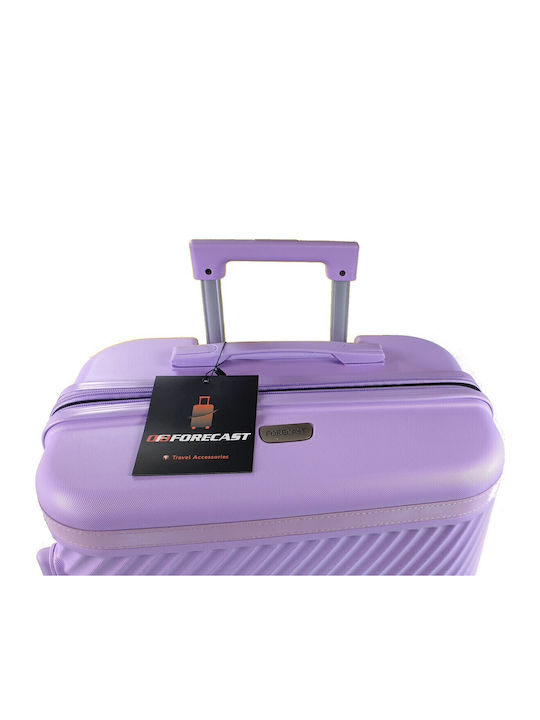 Forecast Μεγάλη Βαλίτσα Ταξιδίου Σκληρή Λιλά με 4 Ρόδες Ύψους 75εκ.