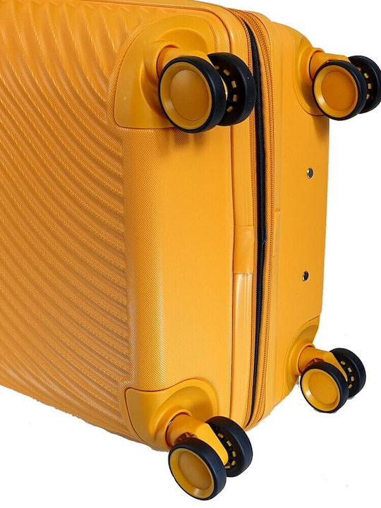 Forecast Cabin Hard Yellow Suitcase With 4 Wheels Height 55cm