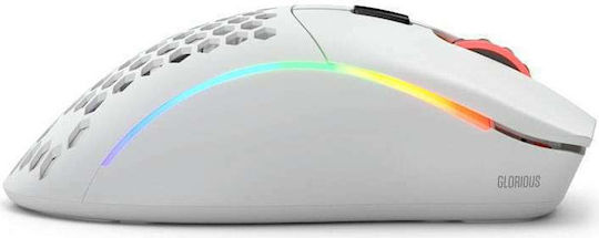 Glorious PC Gaming Race Model D Ασύρματο RGB Gaming Ποντίκι 19000 DPI Matte White