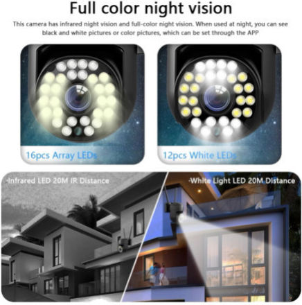 XY-1220S-WIFI JINL IP Überwachungskamera Wi-Fi 4K Wasserdicht