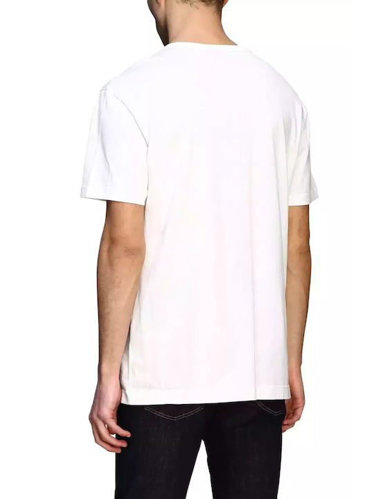 Dolce & Gabbana Ανδρικό T-shirt Λευκό με Στάμπα