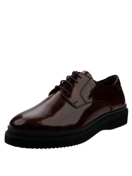 Giacomo Carlo Men's Leather Casual Shoes Tabac Brown