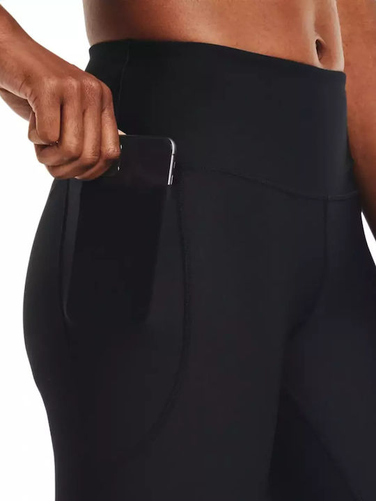 Heat Gear Running Women's Long Firming Shiny & High Waist Black Leggings