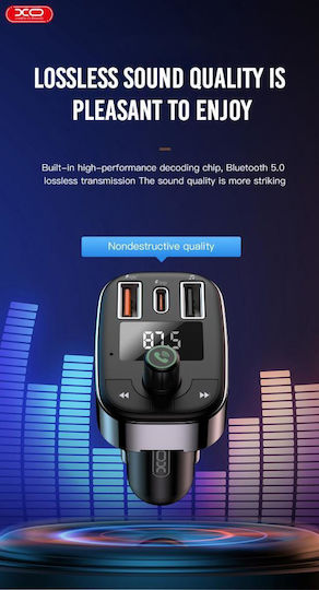 XO FM Transmitter Αυτοκινήτου BCC06 με Bluetooth / USB