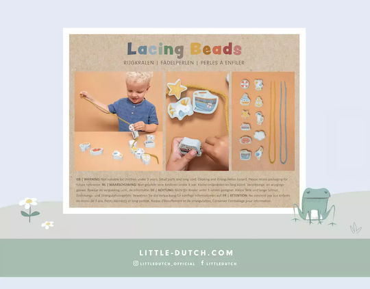 Little Dutch Lacing Toy Sailors Bay made of Wood for 3++ Months