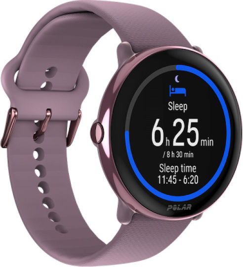 Polar Ignite 3 43mm Waterproof Smartwatch with Heart Rate Monitor (Purple Dusk)