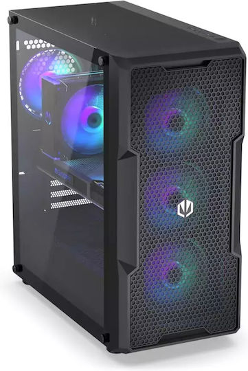 Endorfy Regnum 400 ARGB Gaming Midi Tower Computer Case with Side Window Black