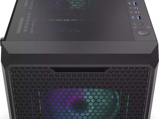 Endorfy Regnum 400 ARGB Gaming Midi Tower Computer Case with Side Window Black