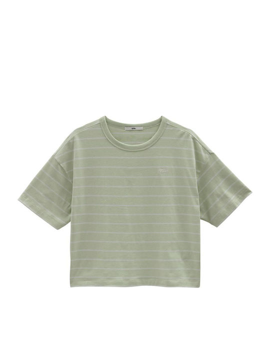 Time Off Women's T-shirt Striped Khaki
