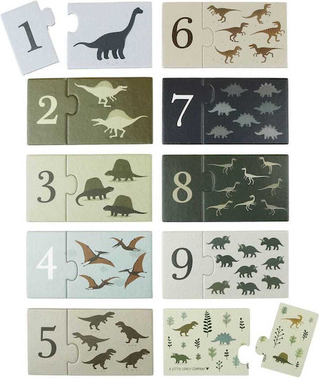 A Little Lovely Company Μαθαίνω Αριθμούς - Dinosaurs Образователна Игра Образователни за Над 2 години Години