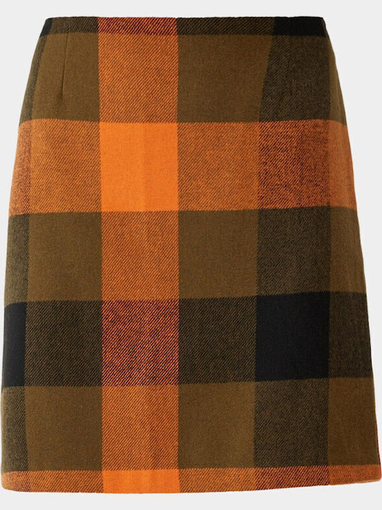 Mini Skirt Checked Multicolored