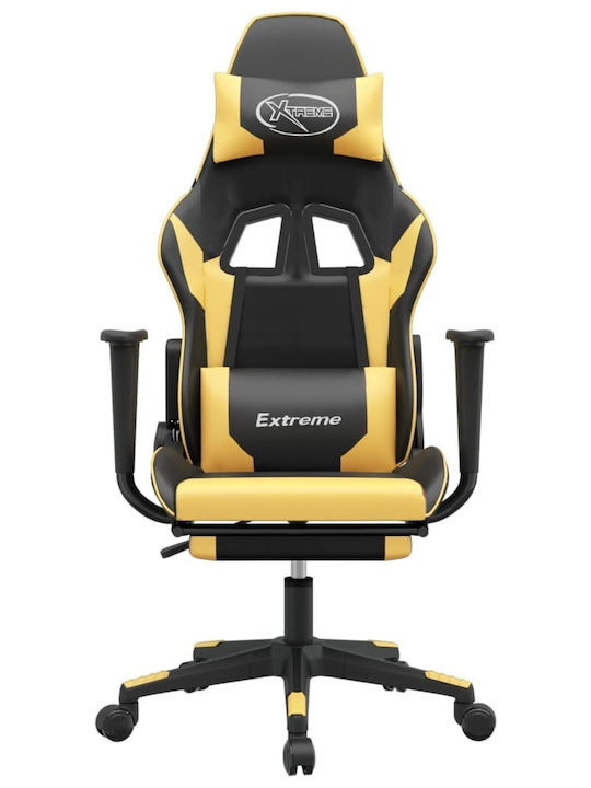 vidaXL 3143701 Gaming Stuhl mit Fußstütze Black / Gold