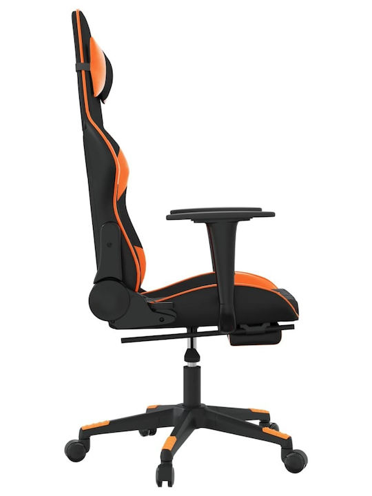 vidaXL 3143770 Gaming Stuhl mit Fußstütze Black / Orange