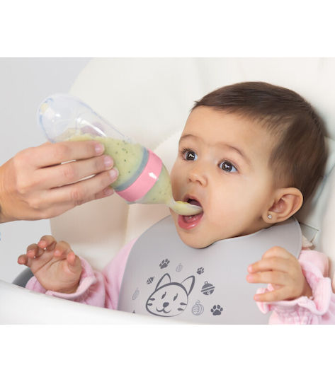 Kiokids Βρεφικό Κουτάλι με Ρυθμιζόμενη Ροή από Σιλικόνη για 4+ μηνών