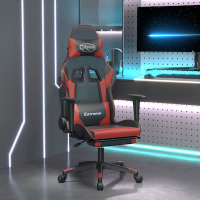 vidaXL 3143706 Gaming Stuhl mit Fußstütze Black / Burgundy