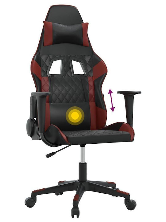 vidaXL 345518 Геймърски стол Black / Burgundy