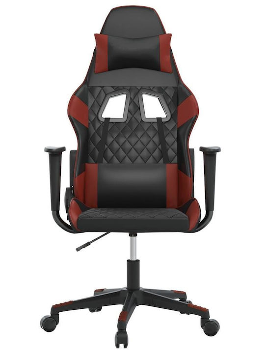vidaXL 345518 Геймърски стол Black / Burgundy