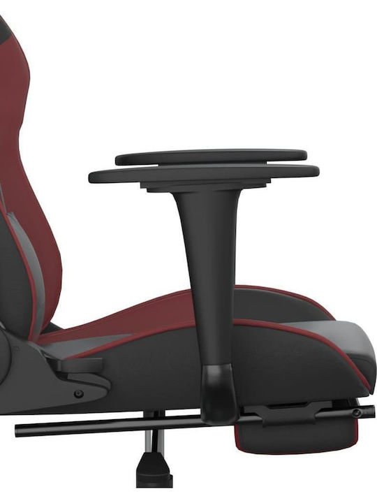 vidaXL 3143660 Gaming Chair with Footrest Black / Burgundy