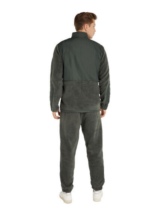 Protest Men's Fleece Cardigan with Zipper Khaki