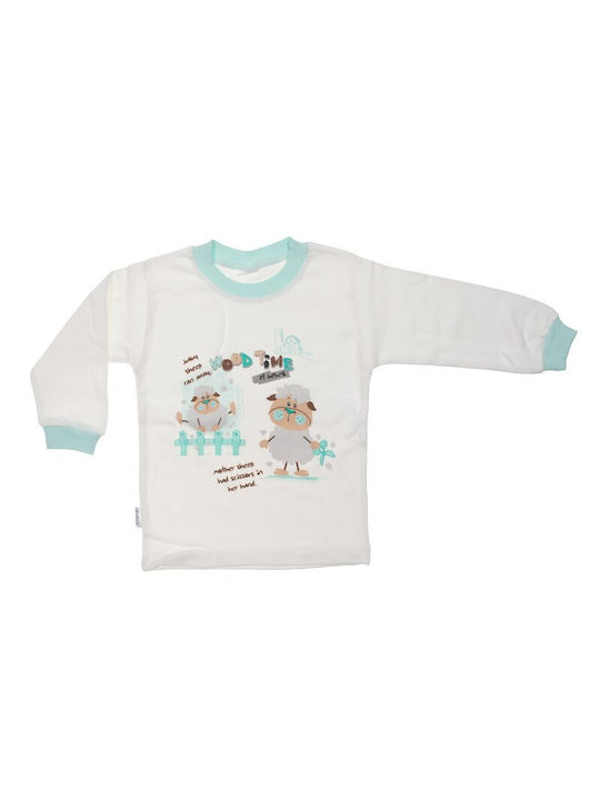 Papillon Kids Kinder-Nachtwäsche Winter Türkis