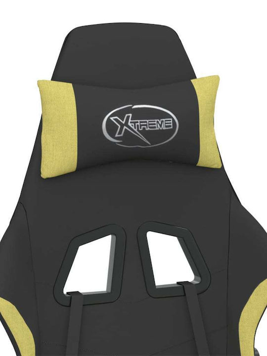 vidaXL 3143717 Scaun Gaming Black / Light Green